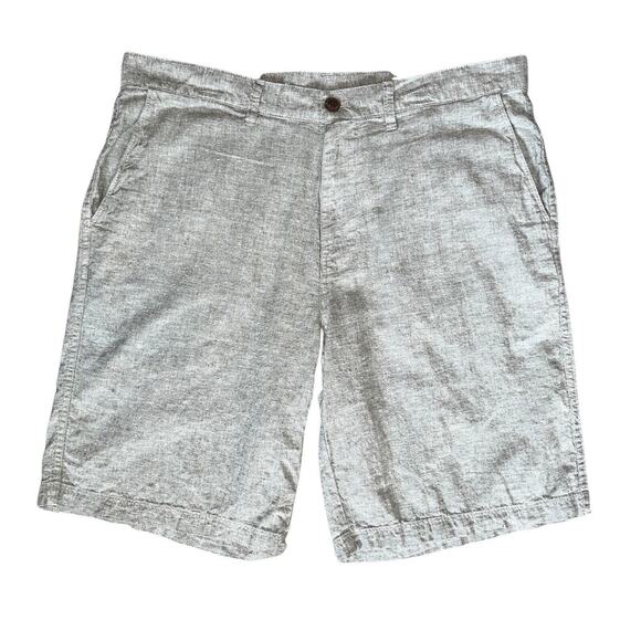 Patagonia Men's Back Step Shorts Size 36, 10” Hemp/Cotton Chambray Gray EUC - Picture 1 of 7